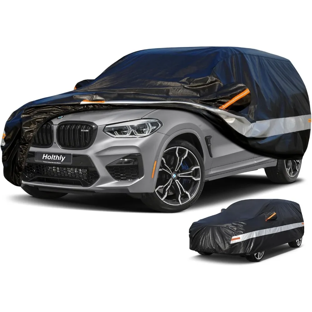 

10-Layer Waterproof All-Weather SUV Car Cover, Protects from Rain Snow UV Dust, Custom Fit for Various Models