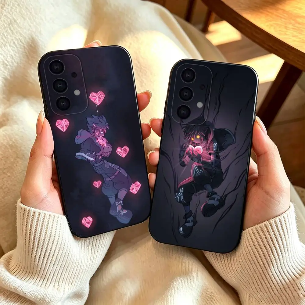 Kingdoms H-Hearts g-Game Phone Case For Samsung S26,S25,S24,S23,S22,S21,S30,Ultra,Plus,Fe,Lite,Note,10,Black Cover