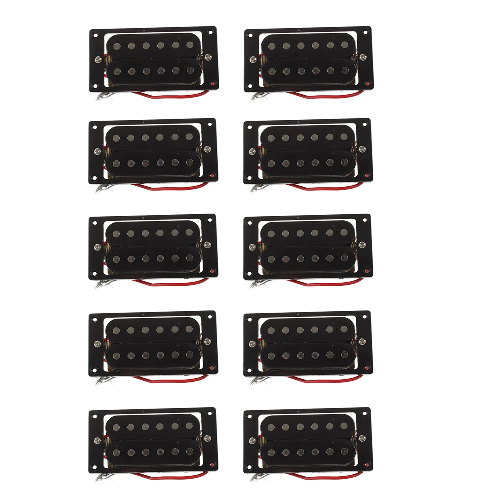 20PCs(10 Set)Black Humbucker Double Coil Electric Guitar Pickups + Frame Screw