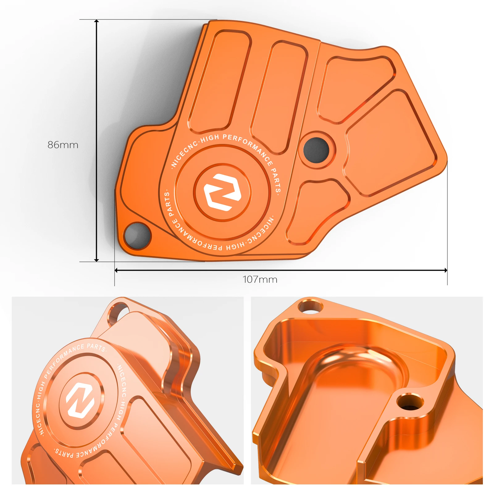 For KTM 2024 EXC 300 TPS Throttle Body Guard & Left Power Valve Cover EXC 250 XCW Husqvarna TE 300 TE 250 TBI Enduro Engineering