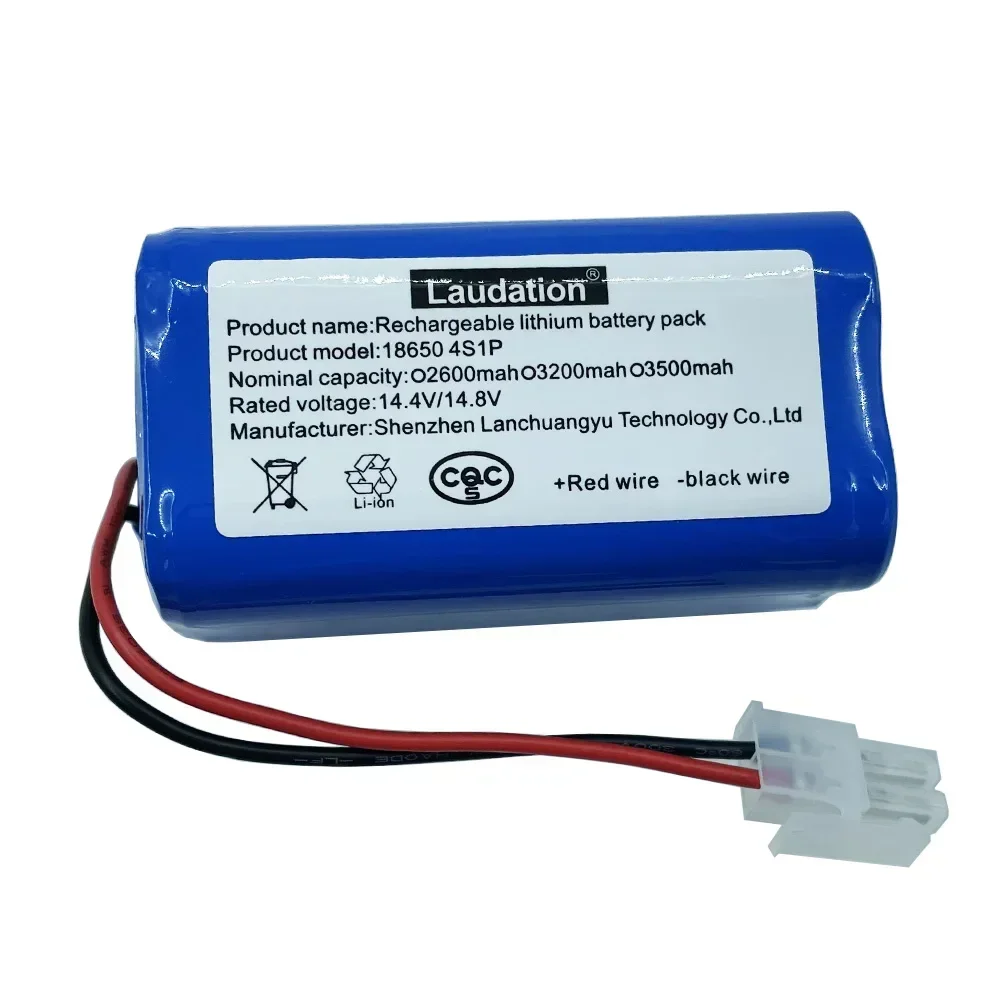 Перезаряжаемая литиевая батарея 14,4 В 2600 мАч для ILIFE A4s A6 V7s Plus A9s W400, аккумуляторы для робота-пылесоса INR18650 M26-4S1P