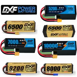 DXF 2S 3S 4S 6S Lipo Batteries 7.4V 7.6V 11.4V 22.8V 11.1V 15.2V 14.8V 22.2V 5200Mah 9200Mah 6500mAh 8000mAh 7000mAh 10000mAh