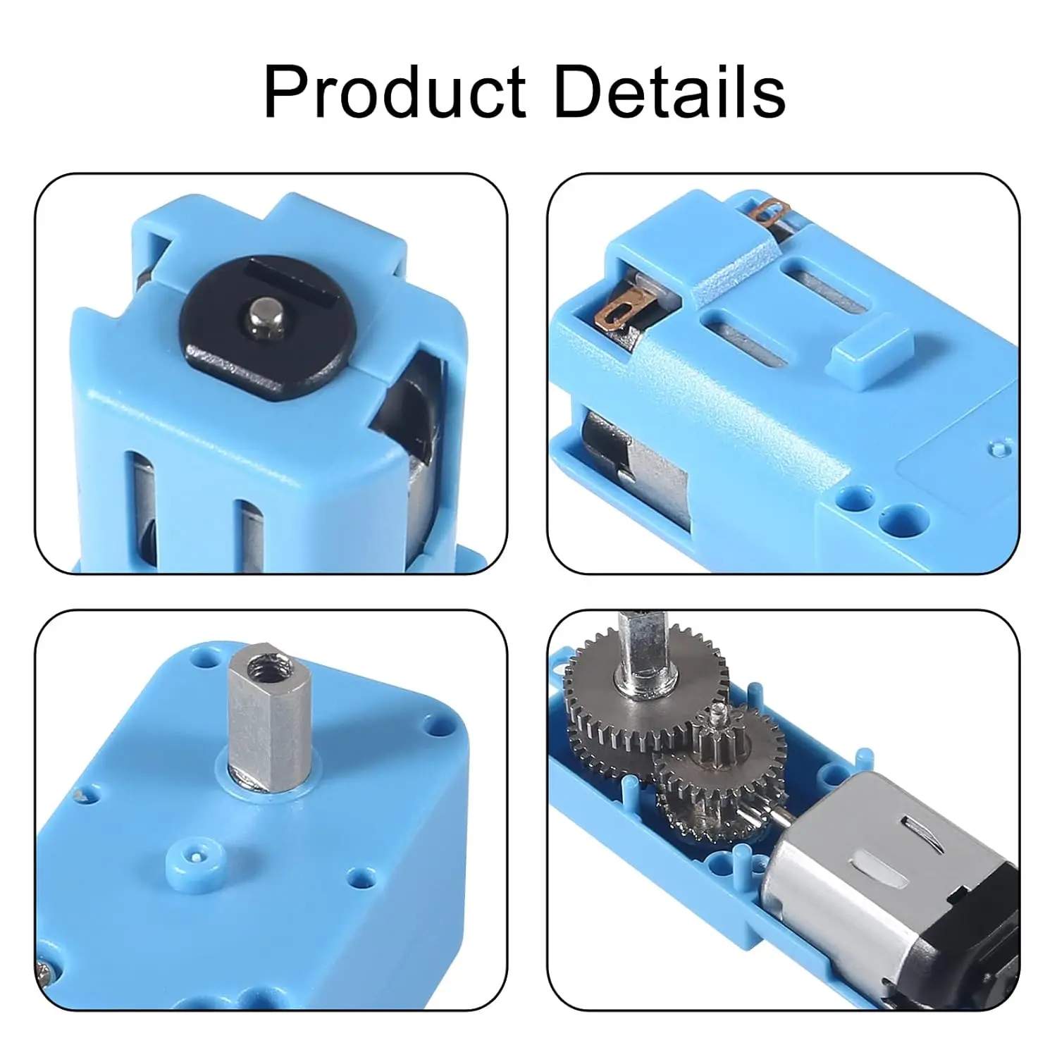 4/8 قطعة TT موتور تروس 1 : 90 تيار مستمر صغير 6 فولت موتور TT مع تروس معدنية لروبوت السيارة الذكية لتقوم بها بنفسك RC اللعب علبة تروس المحرك الكهربائي #3