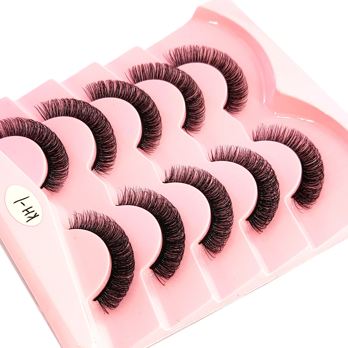 5/7ペアのナチュラルロング3D人工ミンクつけまつげつけまつげメイクアップミンクつけまつげエクステつけまつげショートアイラッシュ