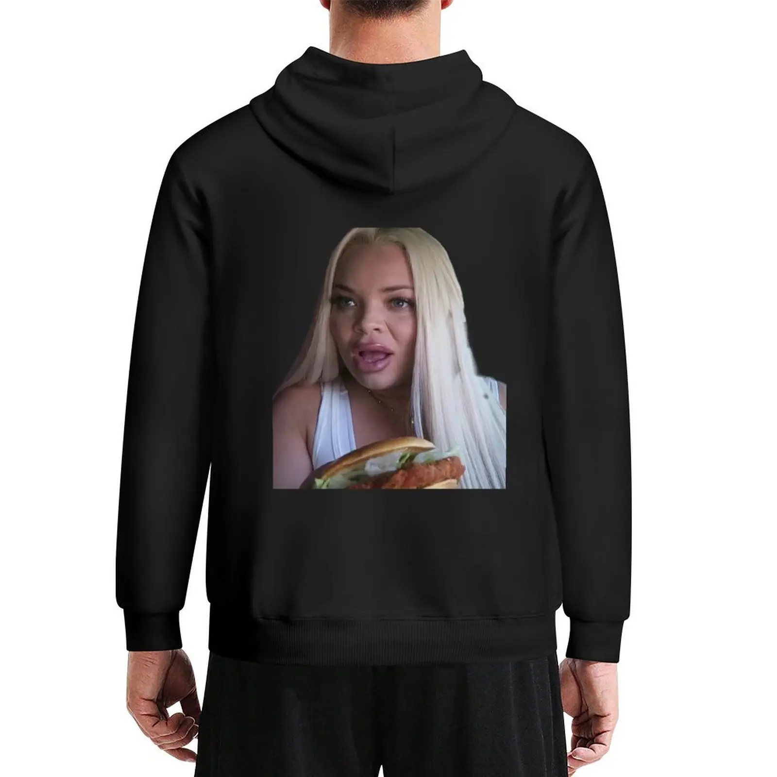 

Trisha Paytas Huh What Hoodie korean clothes men's autumn clothes men's clothing men's sweat-shirt set new hooded tee