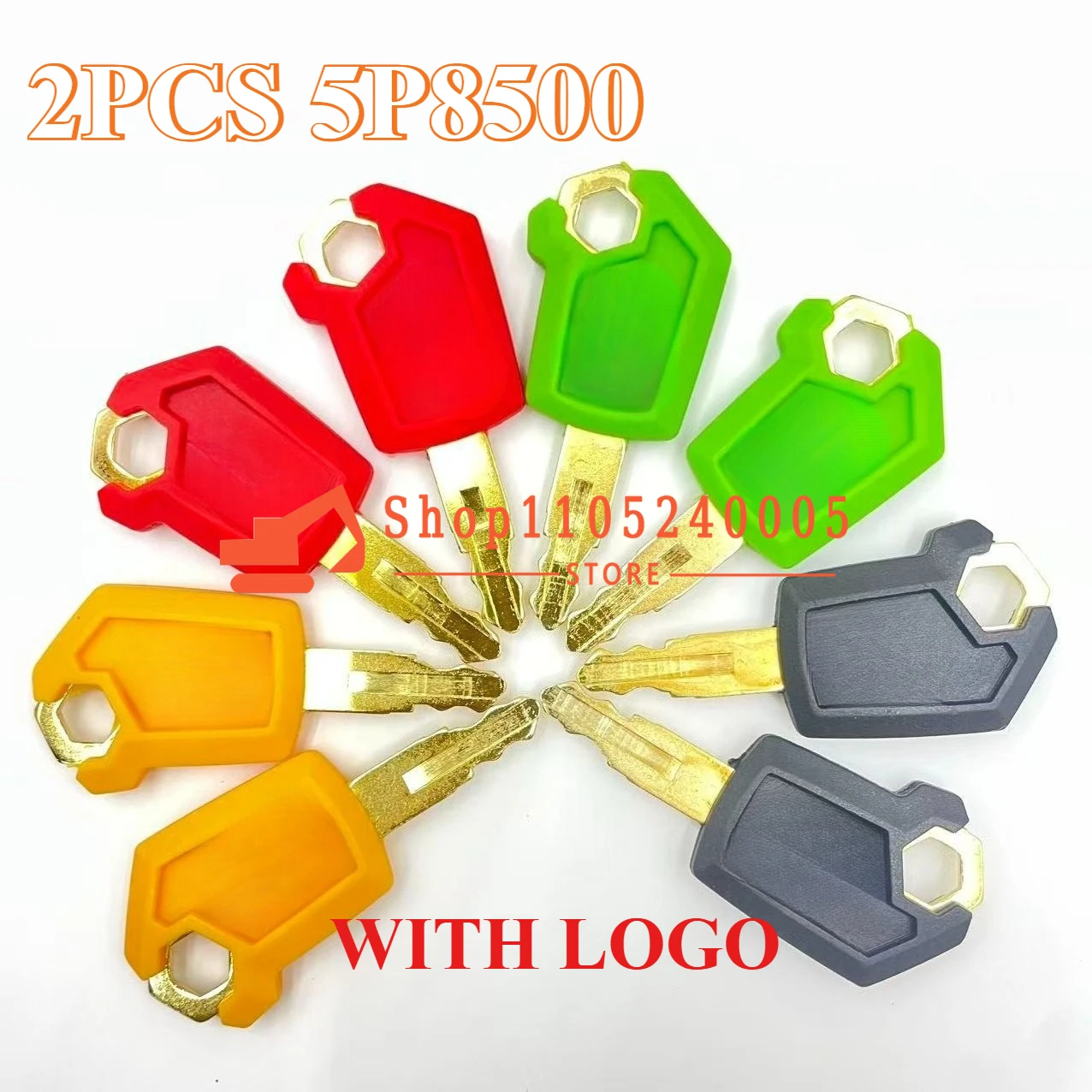 

Комплект из 2 ключей 5P-8500 (черный, зеленый, красный, желтый) для спецтехники E307, 313, 315, 320D, 5P8500: для погрузчиков и бульдозеров, металл и пластик