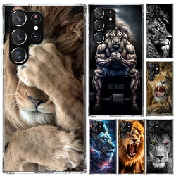 Lion Alpha Male Cub King Phone Case for Samsung Galaxy S25 S24 S23 Ultra S22 S21 Plus S20 FE S10 + S10E S25U Soft Print Shell S2