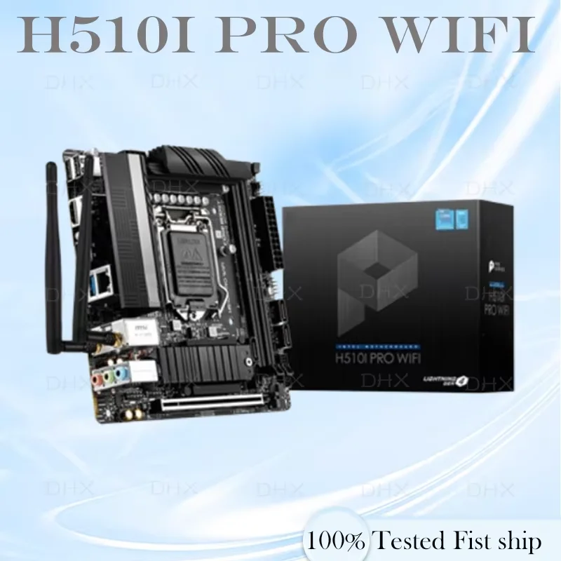 For H510I PRO WIFI Motherboard 64GB Support 10th 11th Generation CPU LGA 1200 DDR4 Mini-ITX Mainboard 100% Tested Fully Work DH