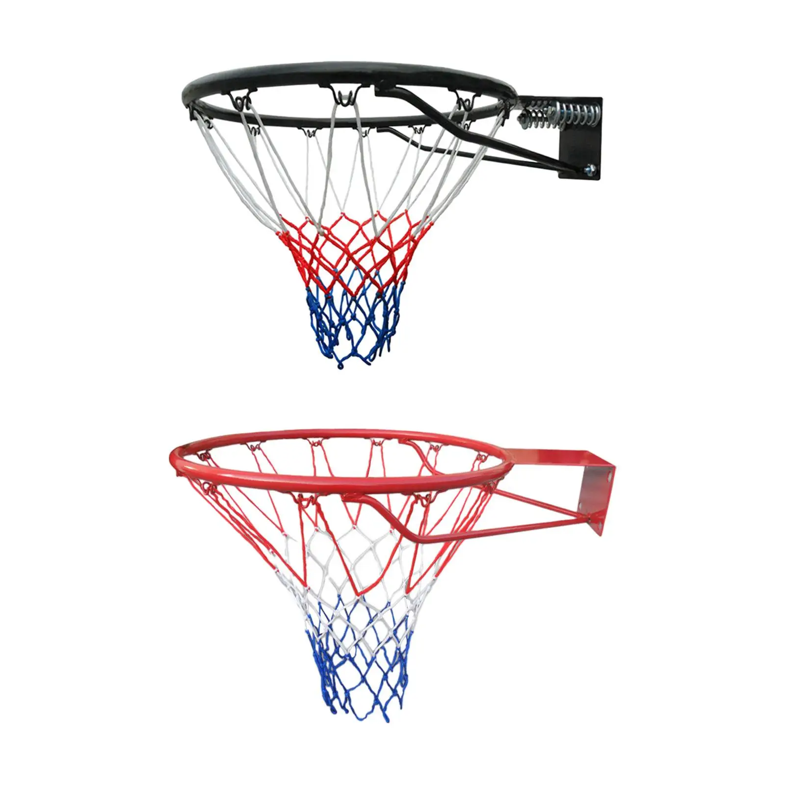 

Basketball Rim with Net, 45cm Wall Mounted Basketball Hoop, Basketball Goal for Indoor Outdoor Hanging Basketball Hoop