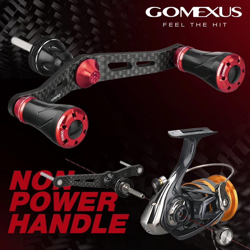 GOMEXUS Non-power Spinning Reel Handle For Daiwa Revros Ninja LT Shimano Nasci Sedona Sahara Double Handle LCDH