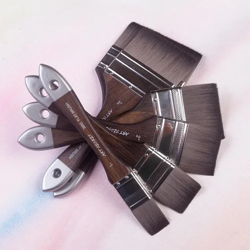 Imagen 1 del producto ArtSecret-pincel de acuarela acrílico al óleo 3882 de alto grado, pelo sintético, mango largo de madera, herramienta de pintura, suministros para artistas artísticos