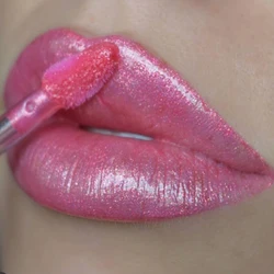 Metallic Glitter Pear Lip Gloss Waterproof Transparent Shine Lip Glaze Lasting Moisturizing Liquid Lipstick Lips Makeup Cosmetic