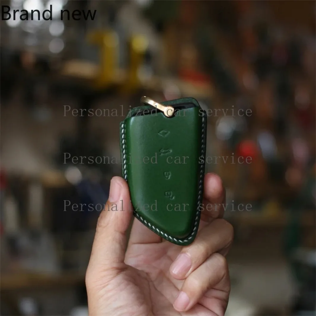 

For BMW 320Li 325 330 525 530Li Handmade Leather Car Key Bag Custom High-end Key Cover
