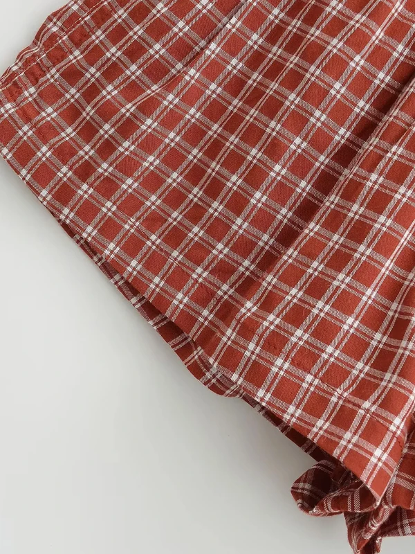 미국 스타일 핫걸 로우 웨이스트 엘라스틱 허리 투 버튼 캐주얼 반바지 여성 여름 루즈 슬리밍 홈 핫팬츠