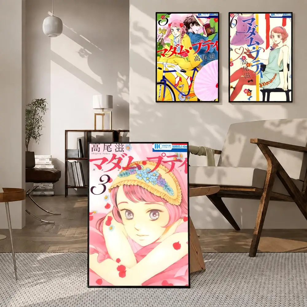 Anime Madame Petit-T Poster High-definition  stickers, suitable for bedroom, living room, home decoration