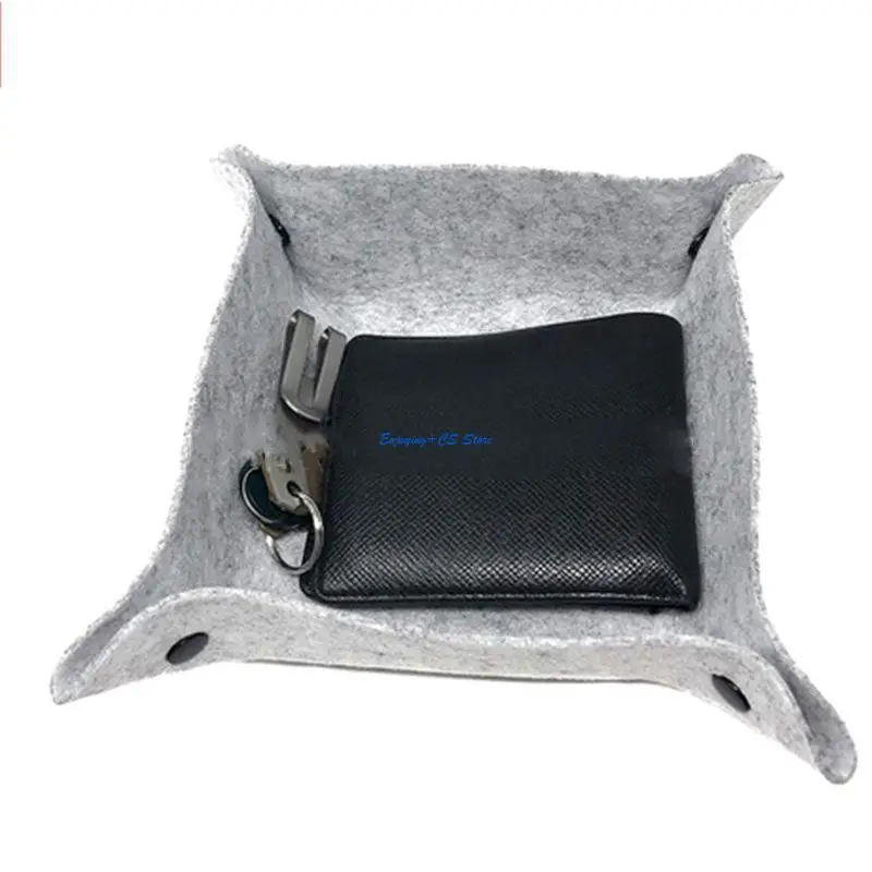 Y51D Gioielli per portafoglio portafoglio Desktop Sundries Bins Felt Tay Board Game