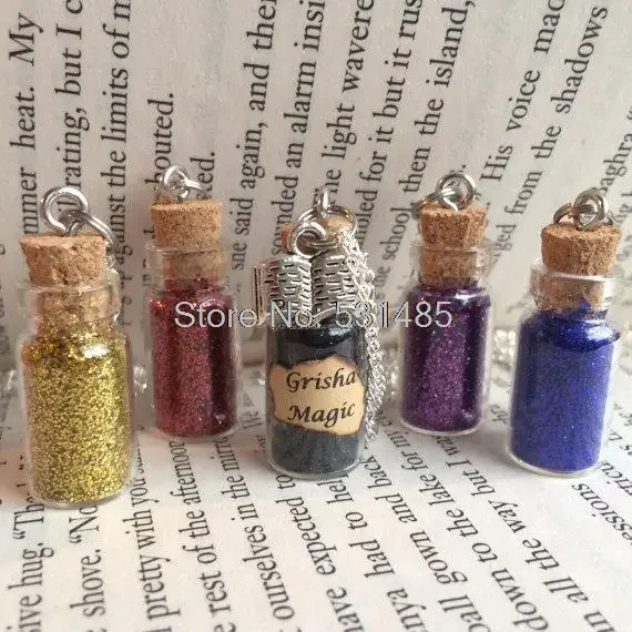 

12pcs/lot Grisha Magic Bottle Necklace Pendant Inspired By The Trilogy Leigh Bardugo