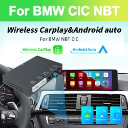 Wireless Carplay Android Decoder for BMW CIC System NBT ID4 System Support Android Auto Mirror Link Multimedia Play
