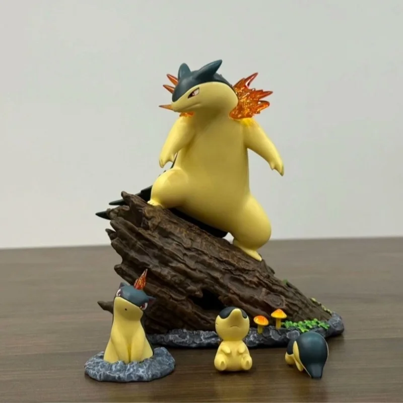 Anime Pokemon Typhlosion Figures A Day With Benny Collect Pvc Model Statue Desk Decoration Collection Children Birthday Gift Toy