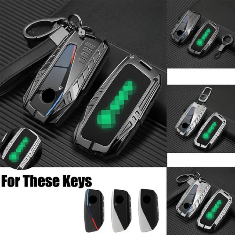 

A+ Zinc Alloy TPU Silicone Car Key Fob Case Cover For BMW 7 Series X7 G07 XM IX I7