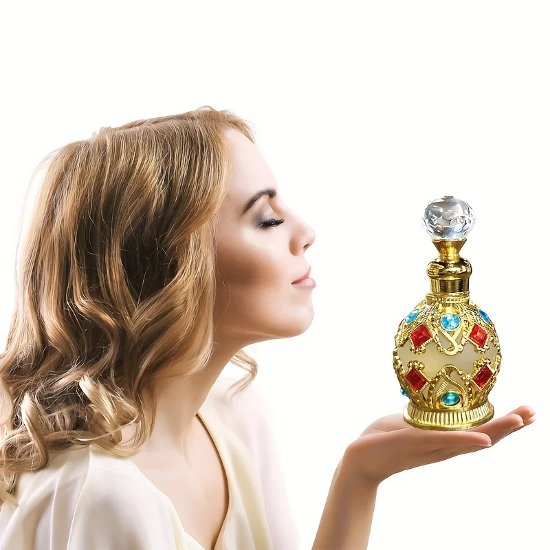 15ml Crazylife Arabian Crown For Women- Exotic Fragrance, Vintage Crystal-Embellished Bottle, Perfect For Evening Wear