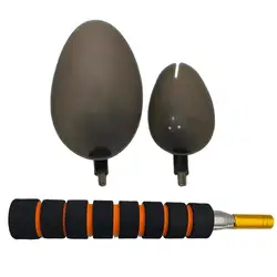 Fishing Bait Throwing Spoons With retractable stainless steel handle Fishing Removable Bait Spoon Outdoor Fishing Thrower Gear
