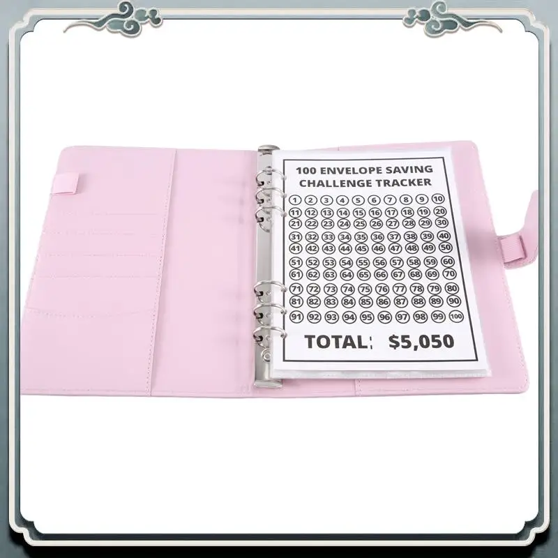 100 Envelopes Challenge Binder, Simple And Interesting Way To Save 5,050, Budget Planning Book Reusable Easy To Use