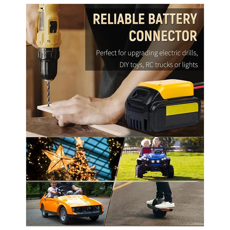 

ABKJ-Power Wheel Adapter For 20 V Lithium Battery, Peg-Perego Battery Adapter With Wire Harness Connector