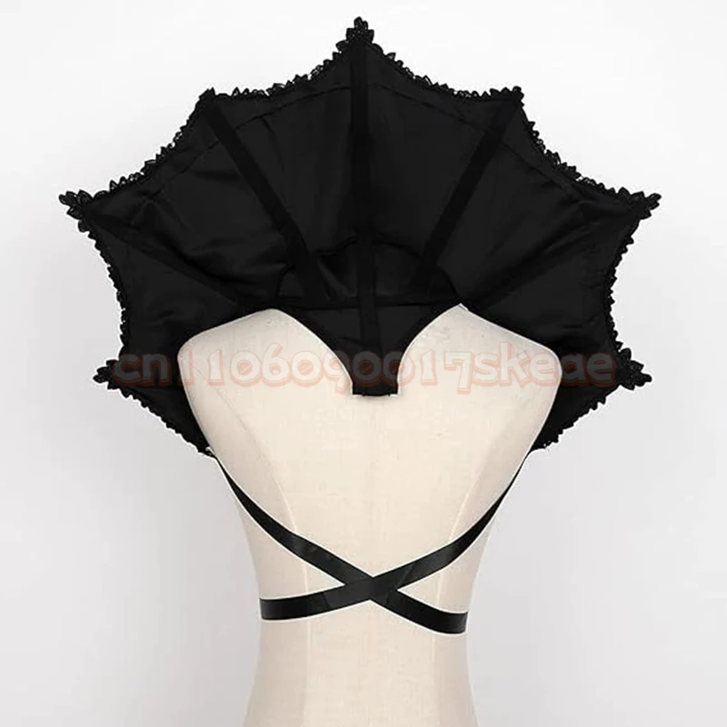 القرون الوسطى القوطية مصاص دماء تأثيري طوق كيب أسود أحمر الرجعية الفيكتوري عباءة زي اكسسوارات هالوين كرنفال الملابس الدعائم