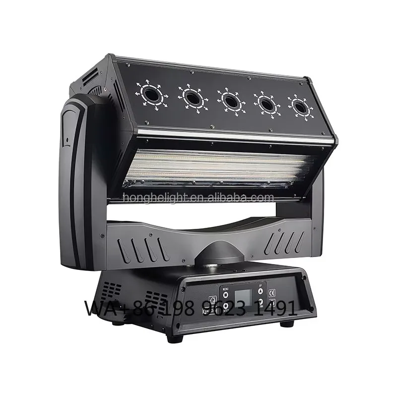 1000W 5-in-1 Beam Strobe  Chasing LED Ring Stage Light for DJ Disco Party Concert Pub Event
