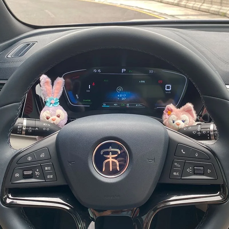 Disney Candy StellaLou CookieAnn LinaBell Plush Doll Car Wiper Turn Signal Decorative Pendant Cute Auto Accessories Girl Gift