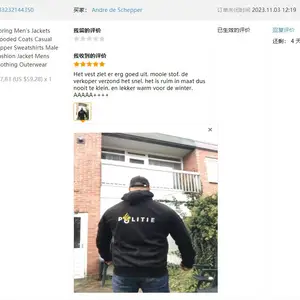 Giả trang xe máy cho nam, áo nỉ nam, áo khoác dây kéo, áo khoác nam, CRF 1000 L CRF1000 12 Quần áo CRF bán hàng chính - 2