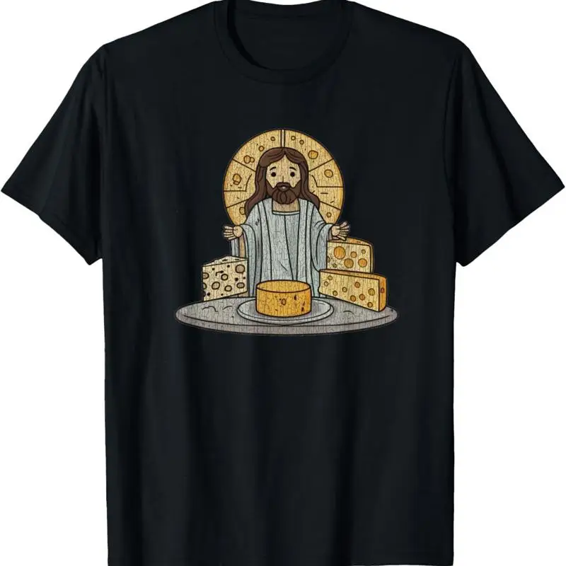 Vintage Cheeso Cristo divertido Jesús queso camiseta
