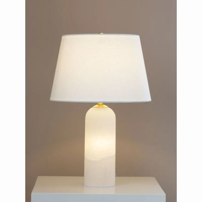 Italian light luxury simple living room study master bedroom bedside atmosphere home natural marble decoration simple