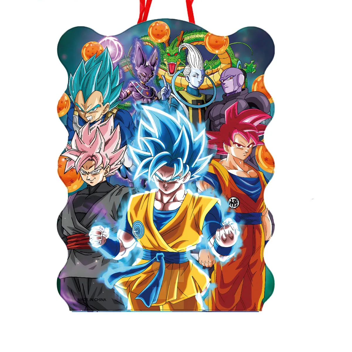 1pcs/lot Dragon Ball Cartoon Theme Kids Boys Favors Pinatas Happy Birthday Event Party Decorations DIY Paperboard Pinata