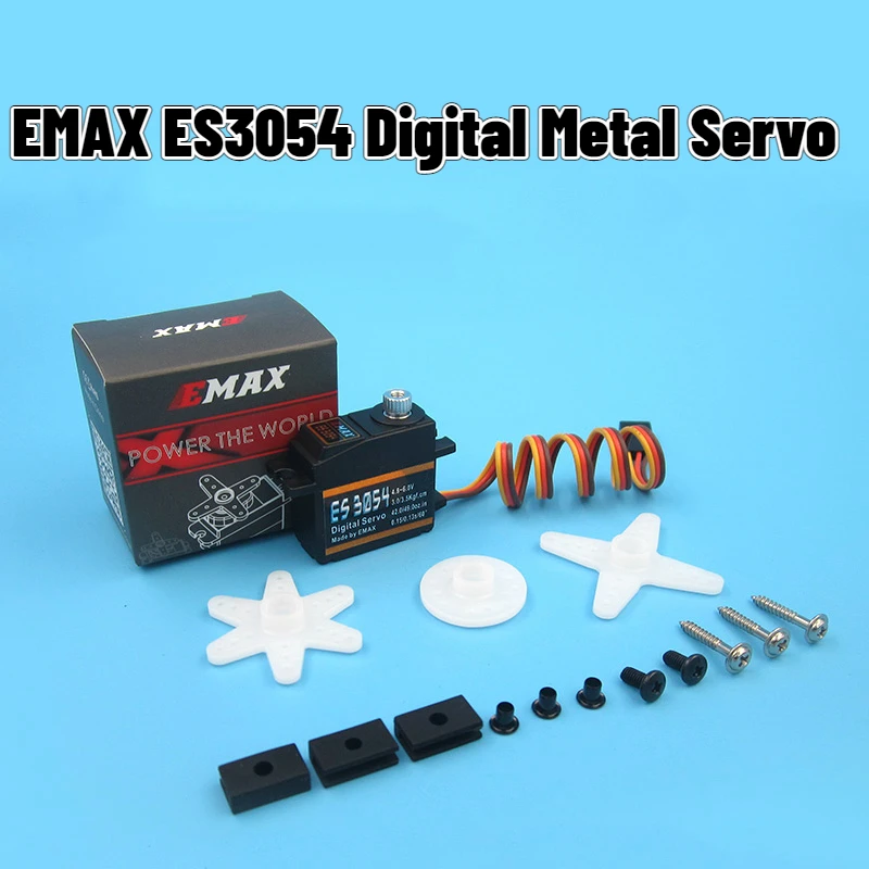 EMAX ES3054 Analog Digital 19g 20g Metal Servo Anti-counterfeiting Color Box for RC Model Aircraft Car Boat