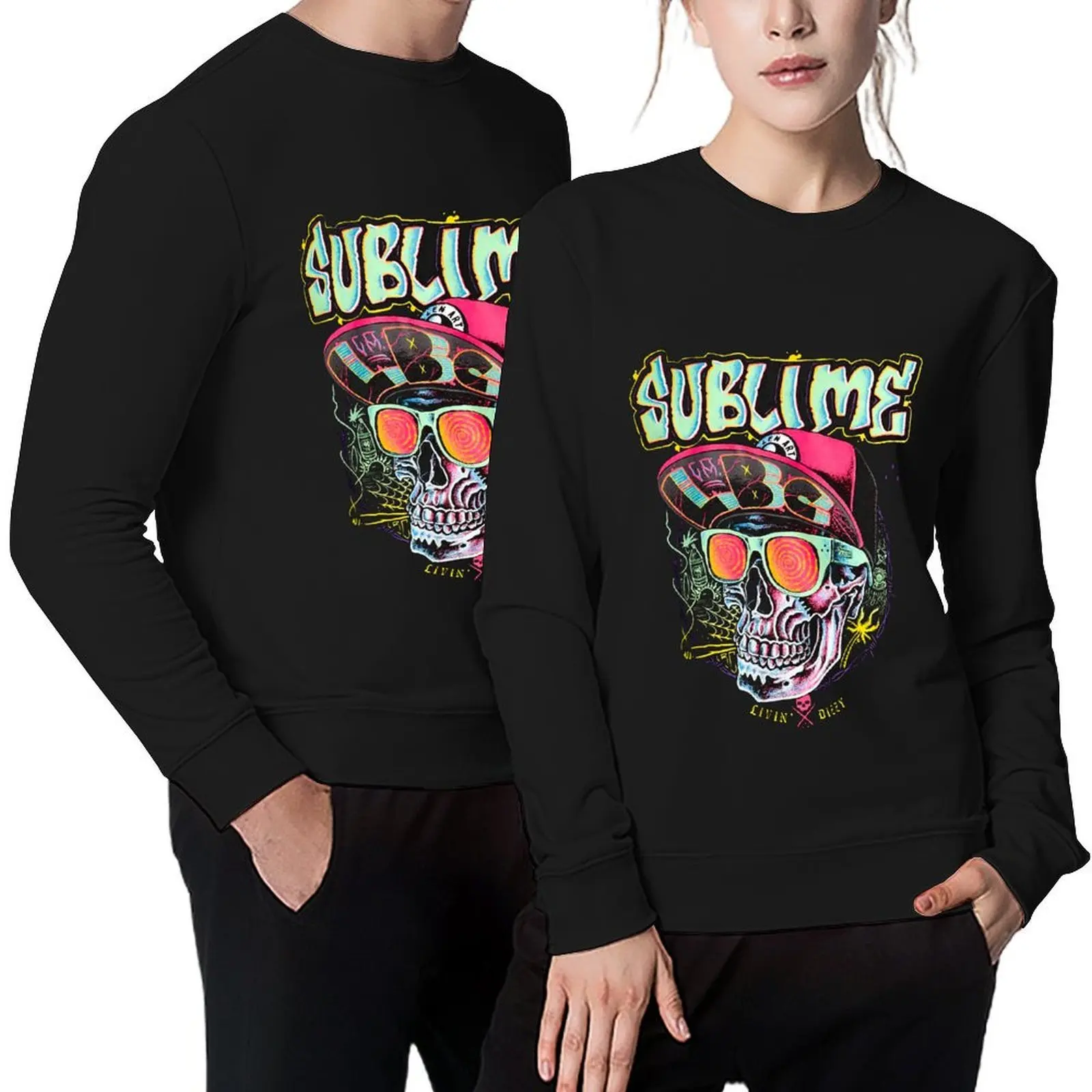 

Sublimes Skull LBC Funny Pullover mens designer clothes men's sweat-shirt anime clothing autumn new products hooded sweatshirt