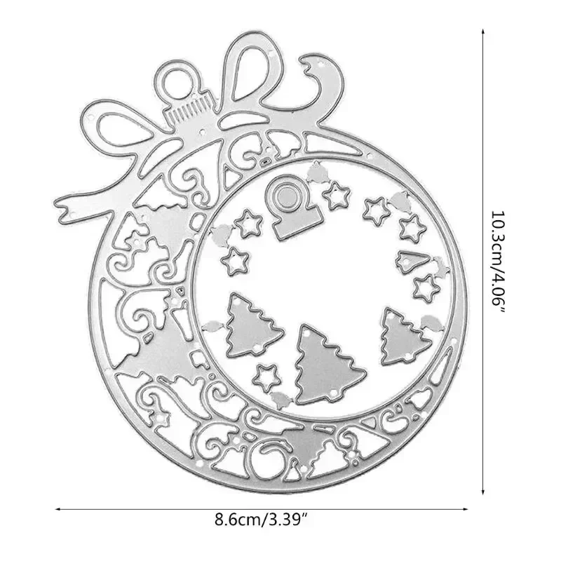 Piękny Święty Mikołaj Metalowe matryce do wycinania Tworzenie kartek Scrapbooking Wytłaczanie Cięcia Szablon Wykrojniki do rękodzieła