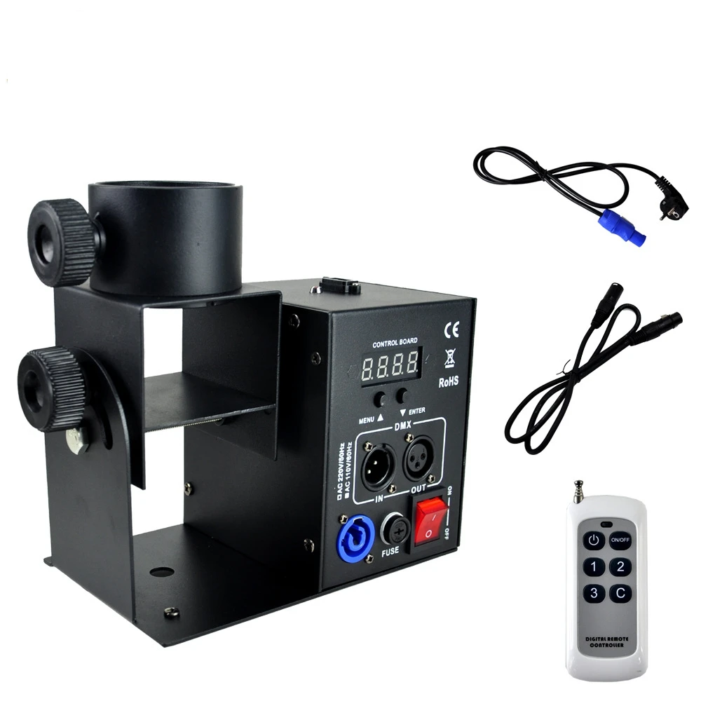 Single-Head Electronic Confetti Cannon Single-Tube Paper Launcher DMX512 Remote-Controlled Color Paper Projection Effects
