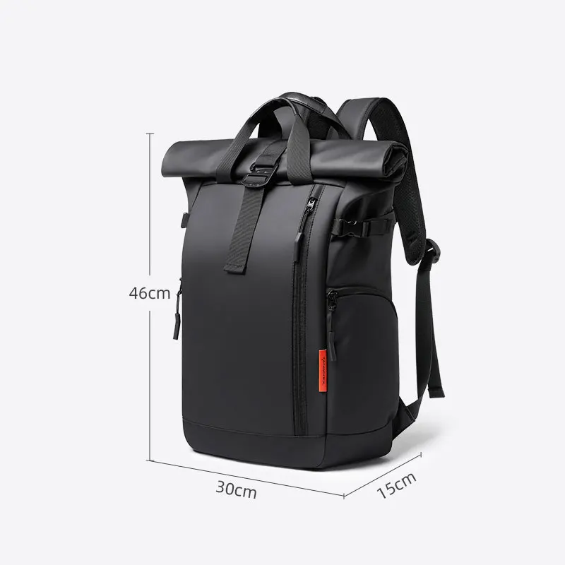 Backpack men\'s fashionable computer backpack student backpack large capacity travel bag waterproof Oxford cloth backpack men