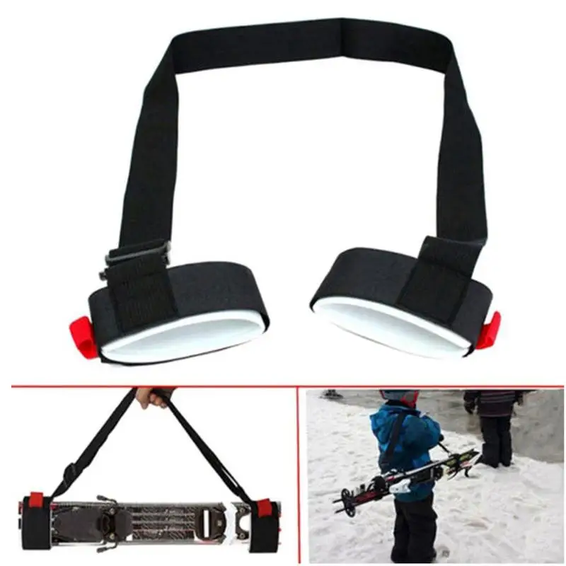 Ski & Pole Carrier Strap Adjustable Ski Shoulder Carrier Strap Ski Strap & Pole Carrier Men Women Kids Snowboard Carry Strap 1PC