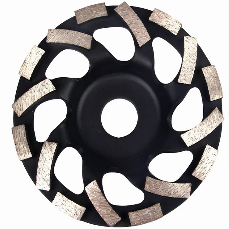 5\'\' 6\'\' 7\'\' Cyclone Diamond Sintered Grinding Cup Wheels 125 150 180mm Strange Shape Concrete Granite Grind Disc Thicken Segment