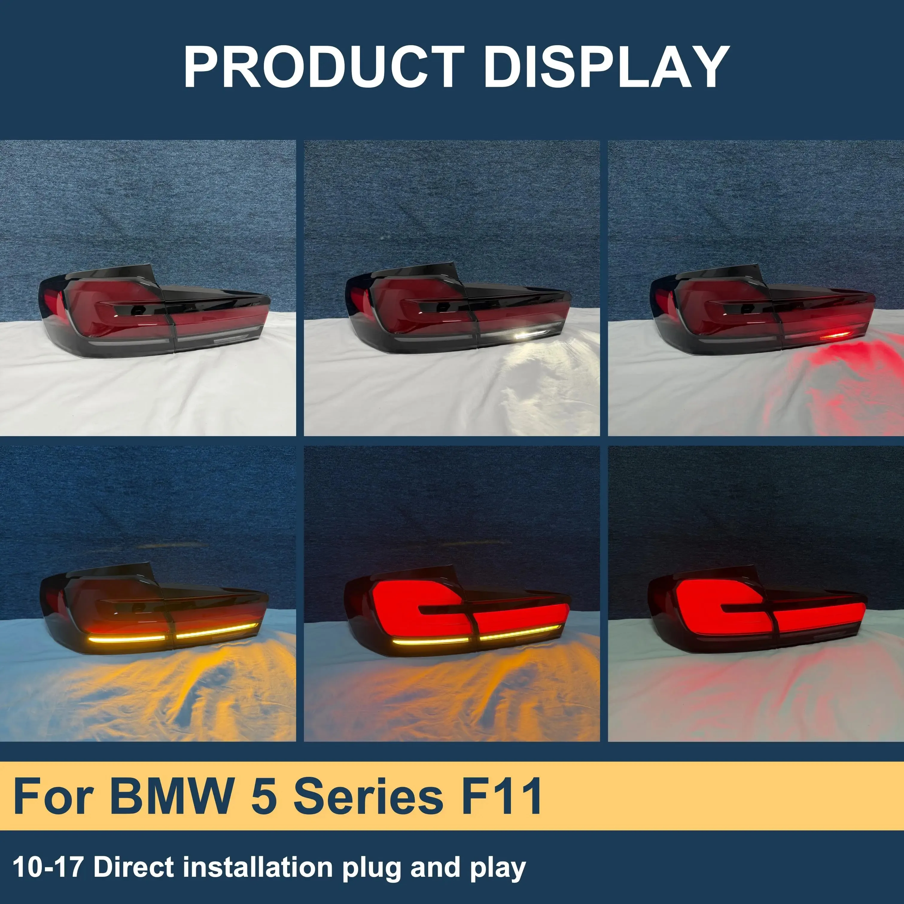 High Quality Old Model Upgrade To New Tail Lights LCI For BMW 5 Series Wagon Touring F11 2010-2017 Rear Lamp Plug And Play