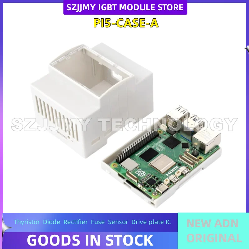 غلاف أكريليك خاص من Raspberry Pi 5/غلاف معدني مع لون مروحة تبريد اختياري جديد وأصلي في المخزون #3