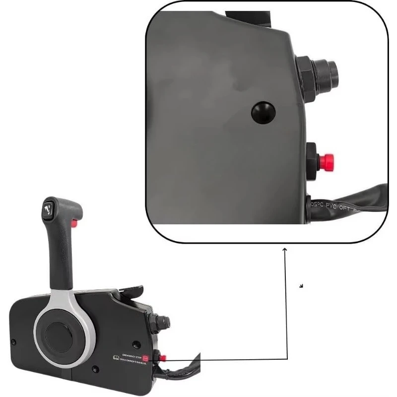 67200-93J50 Outboard Side Mount Remote Control Box  for 4-Stroke Suzuki Outboards Motor Engines 16-Pin Connector