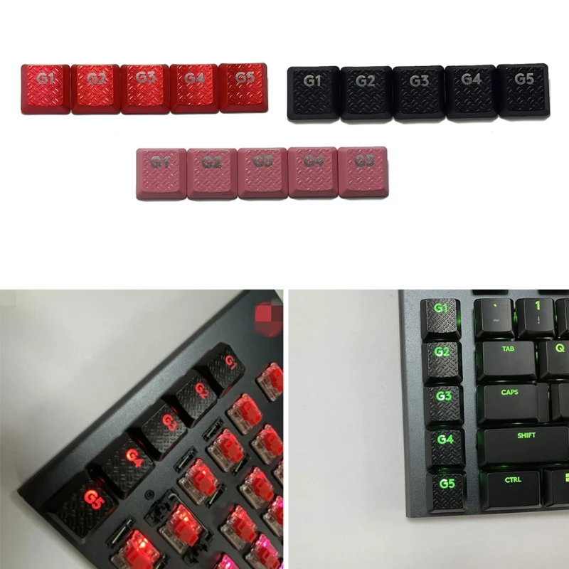 DN59 5Pcs/Pack for Key Caps Compatible for  G813/G815/G913/G915 TKL RGB Mechanical Gaming Keyboard Set