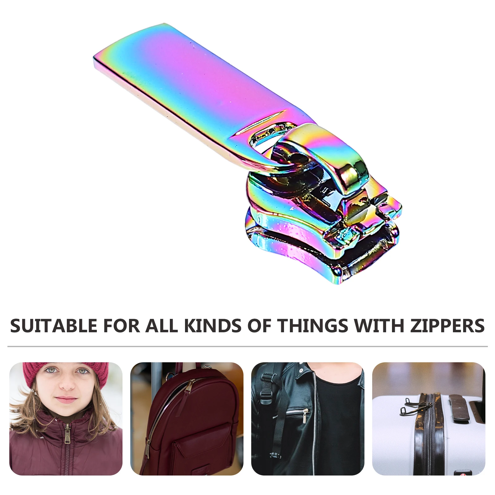 

10Pcs Metal Zipper Pullers Durable Practical DIY Luggage Backpack Clothing Repair Accessories Zipper Pullers Repair Pull Tabs