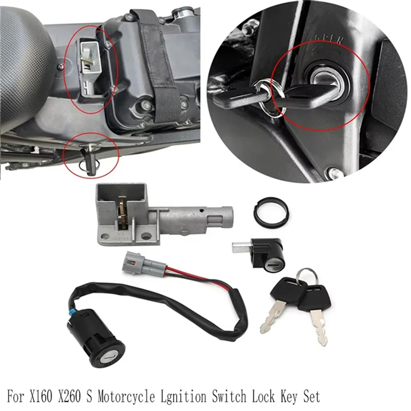 

Exclusive For Dirt Bike Accessories For Sur-Ron Segway X160 X260 S Motorcycle Lgnition Switch Lock Key Set Parts Electric Bike