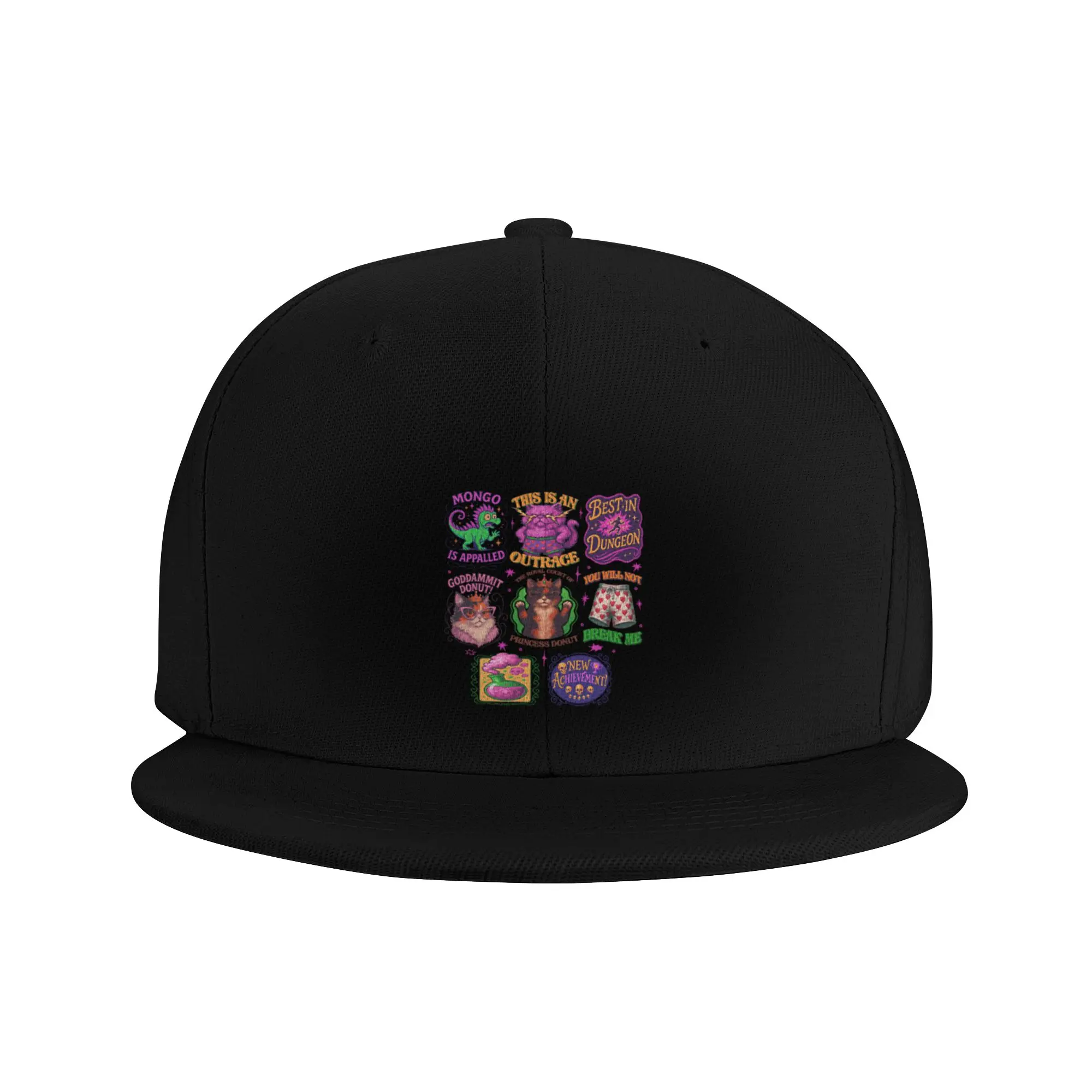 Fashion Book Vintage Dungeon Crawler Carl Flat Brim Sun Hat  Baseball Cap Women's Caps