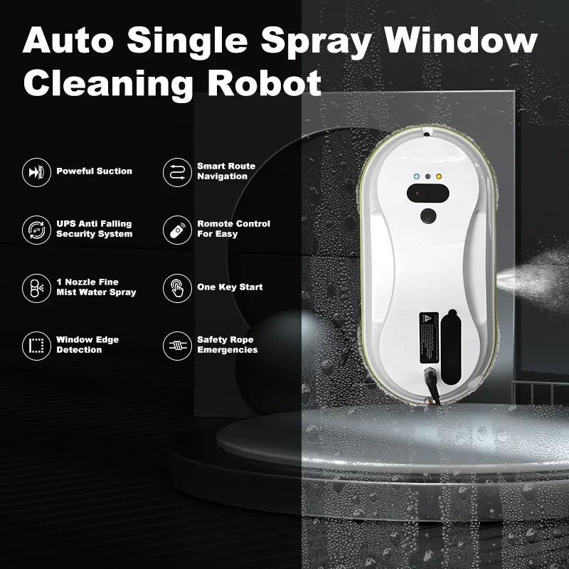 UPS system intelligent robot window cleaning unit